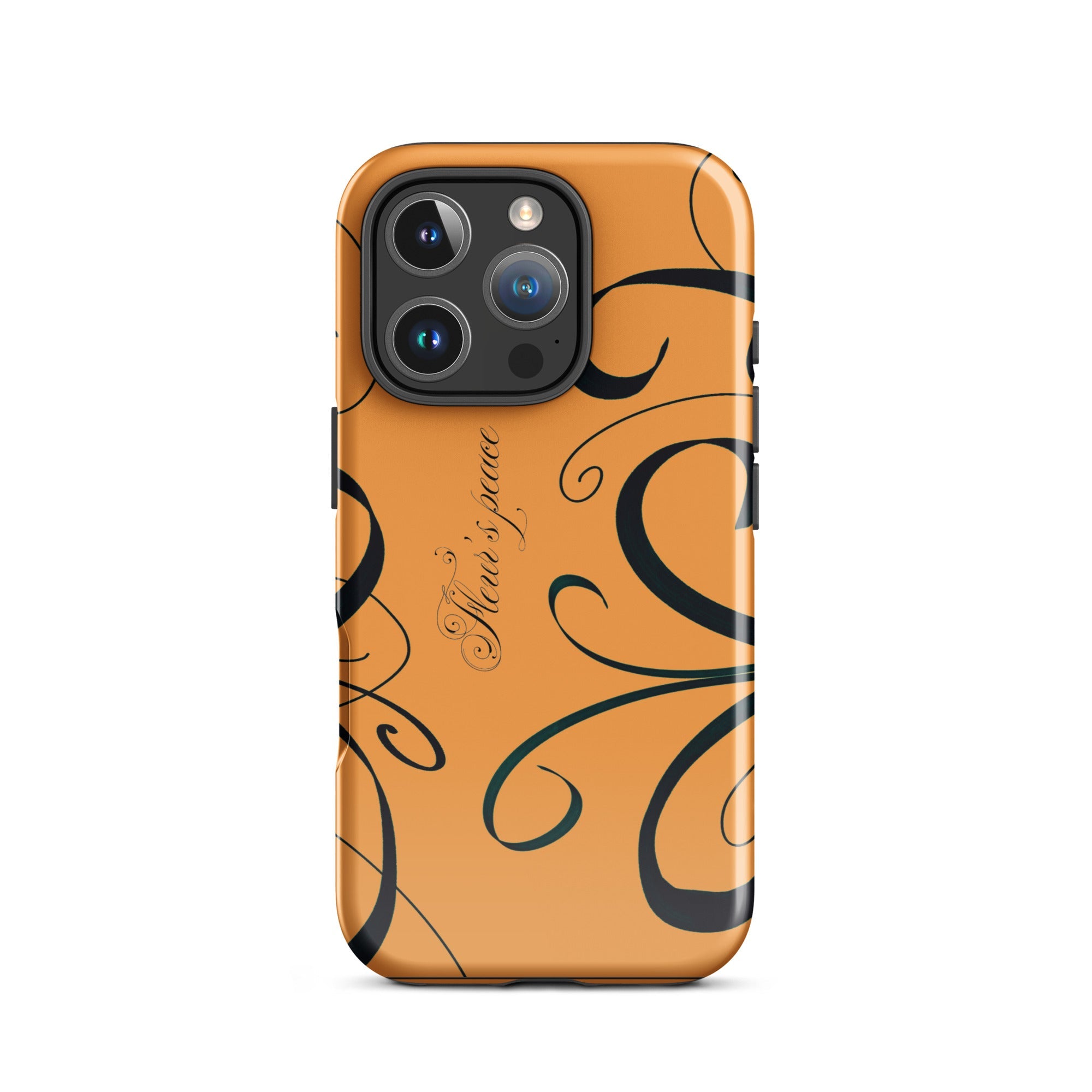 Swirly Tiger Lily iphone case - Fleur's Peace