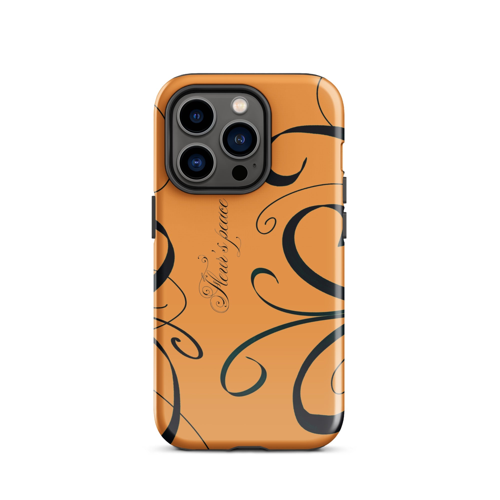 Swirly Tiger Lily iphone case - Fleur's Peace