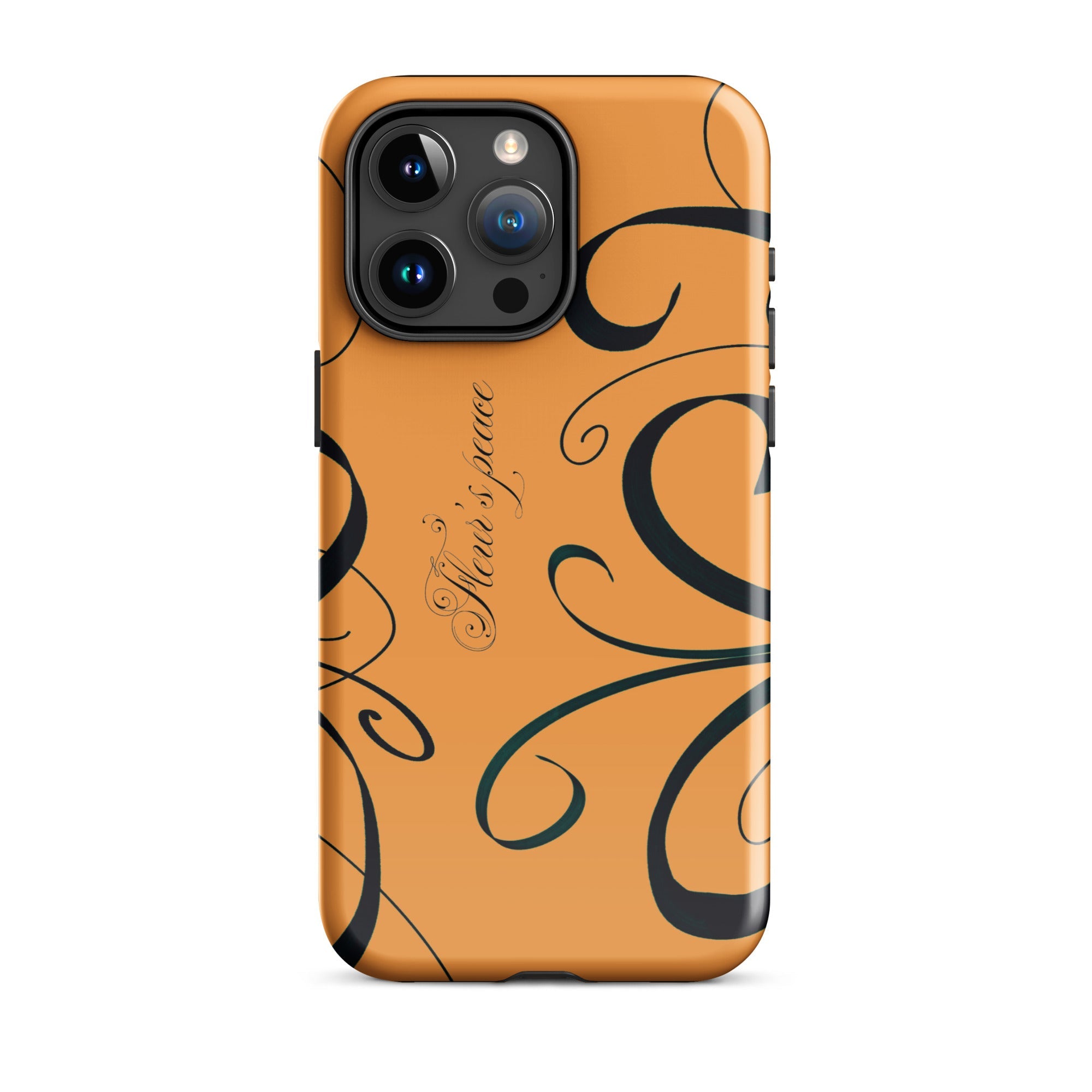 Swirly Tiger Lily iphone case - Fleur's Peace