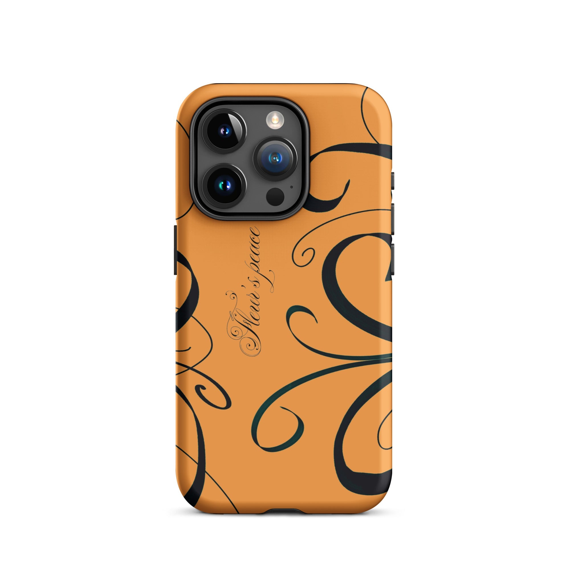 Swirly Tiger Lily iphone case - Fleur's Peace