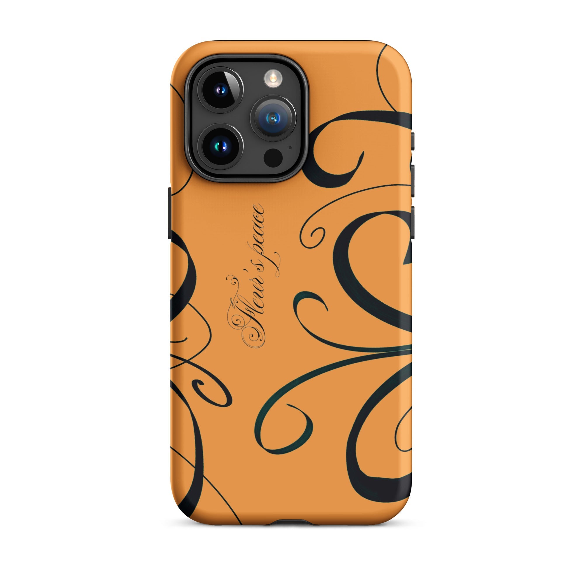 Swirly Tiger Lily iphone case - Fleur's Peace