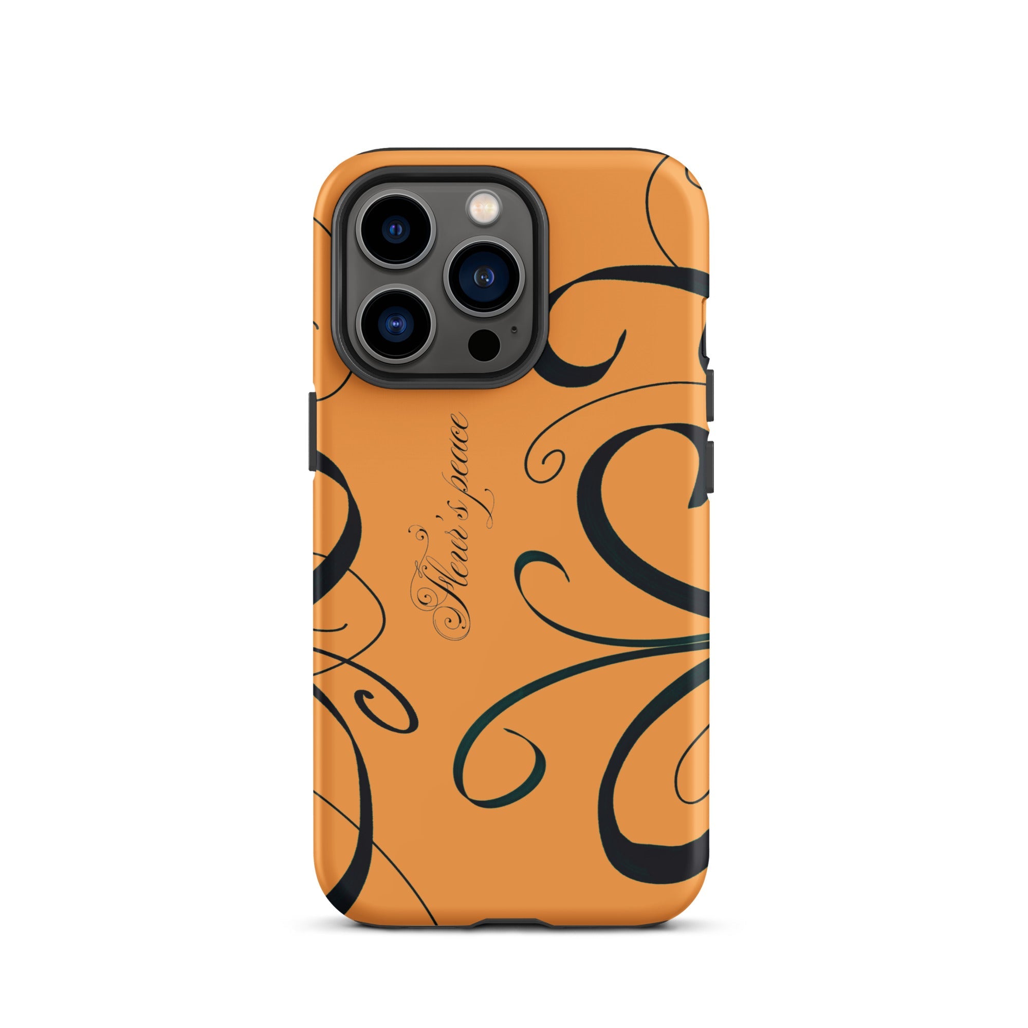 Swirly Tiger Lily iphone case - Fleur's Peace