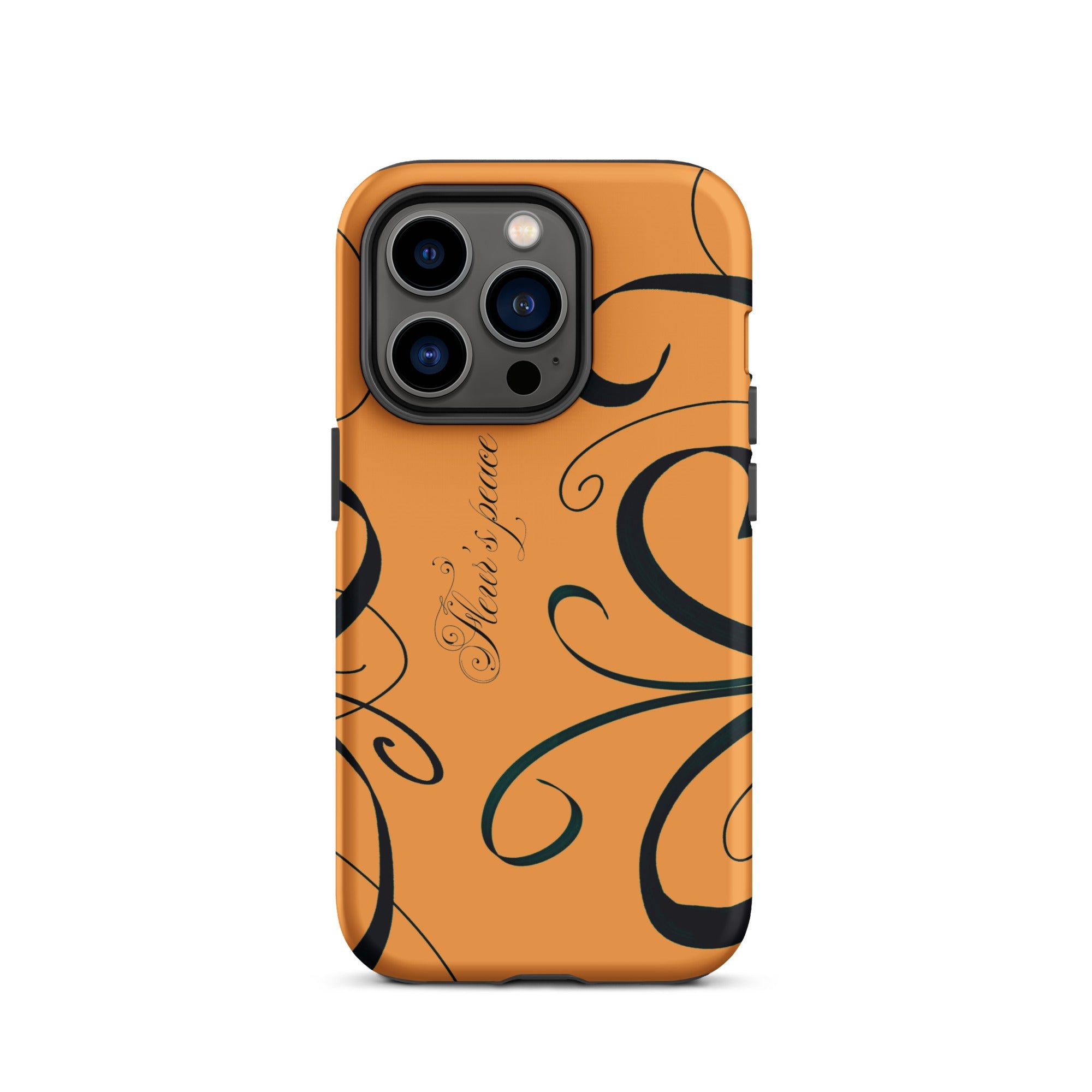 Swirly Tiger Lily iphone case - Fleur's Peace