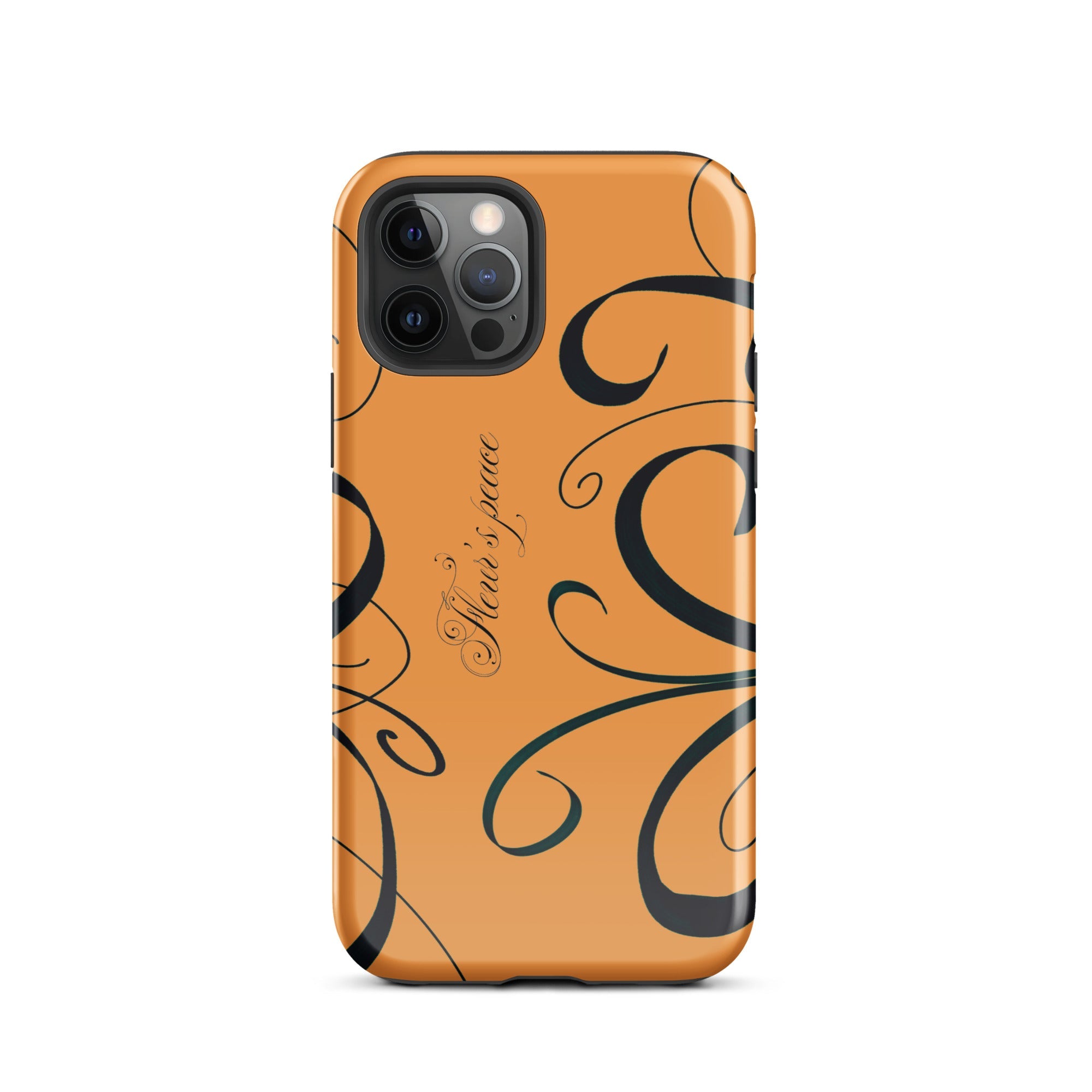 Swirly Tiger Lily iphone case - Fleur's Peace