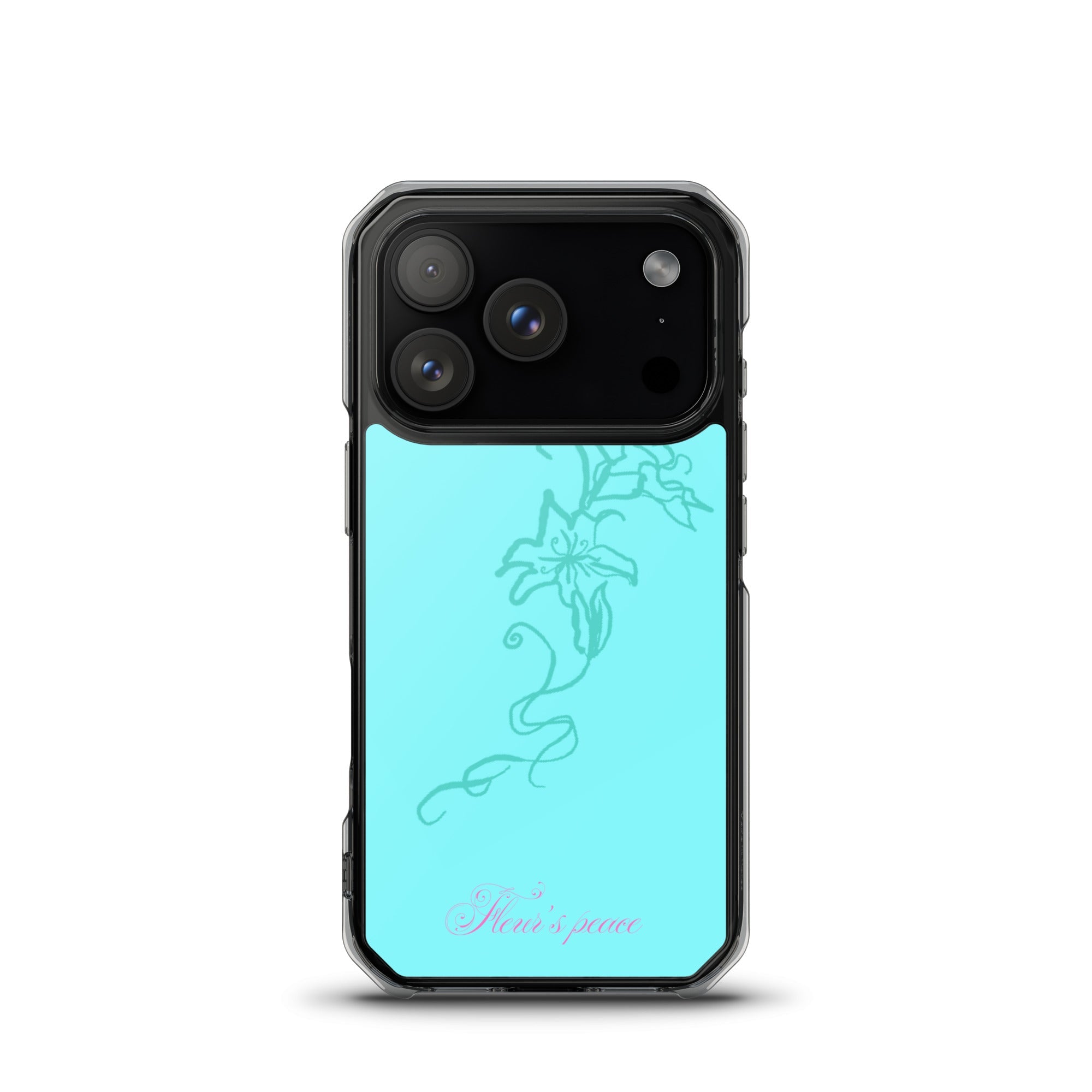 Tiffany Blue Hibiscus iphone case - Fleur's Peace