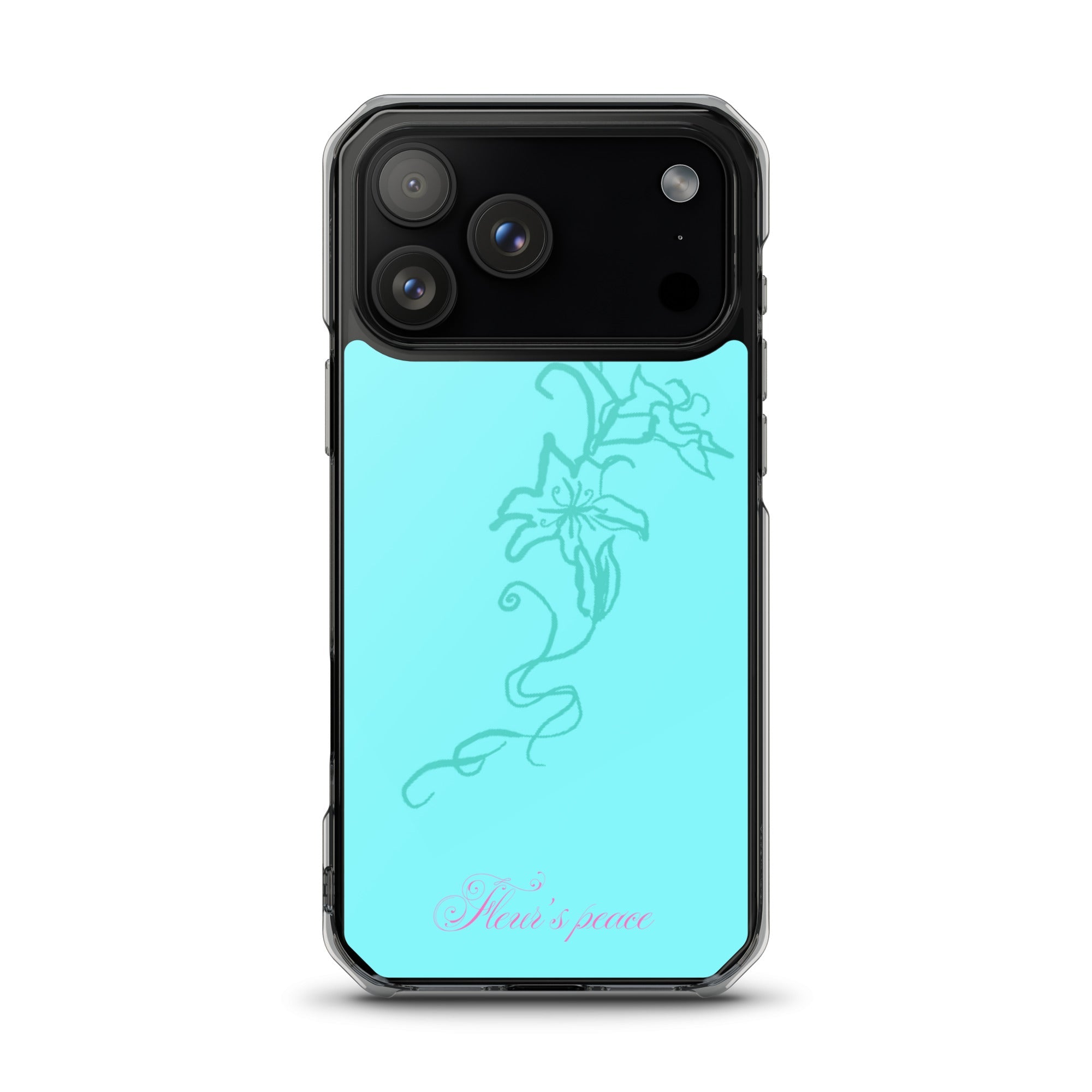 Tiffany Blue Hibiscus iphone case - Fleur's Peace