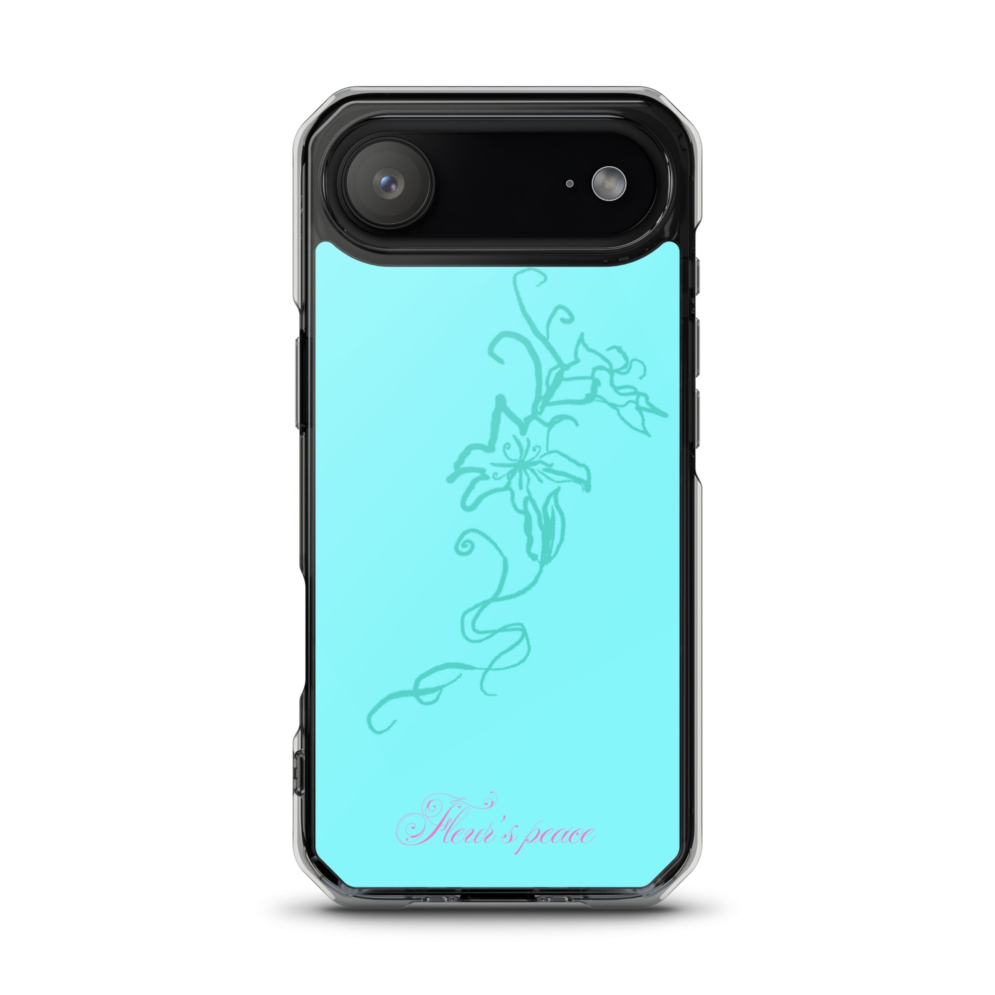 Tiffany Blue Hibiscus iphone case - Fleur's Peace