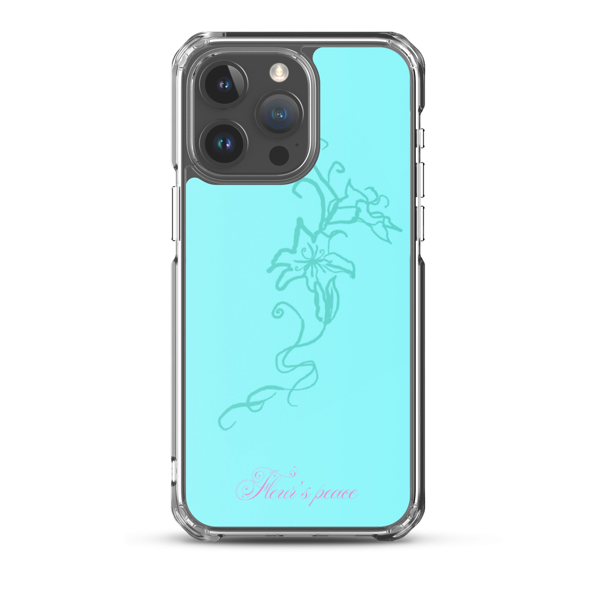 Tiffany Blue Hibiscus iphone case - Fleur's Peace