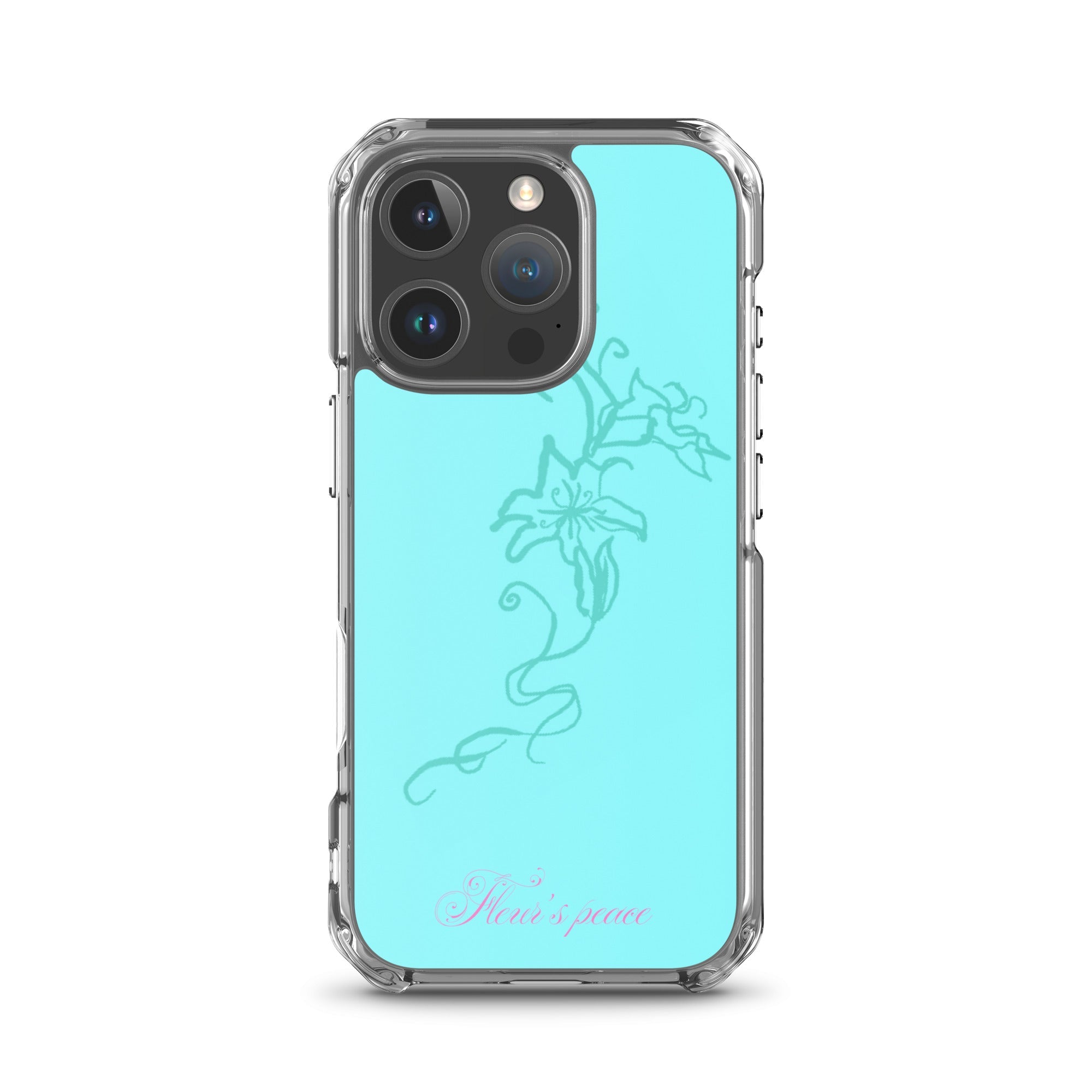 Tiffany Blue Hibiscus iphone case - Fleur's Peace