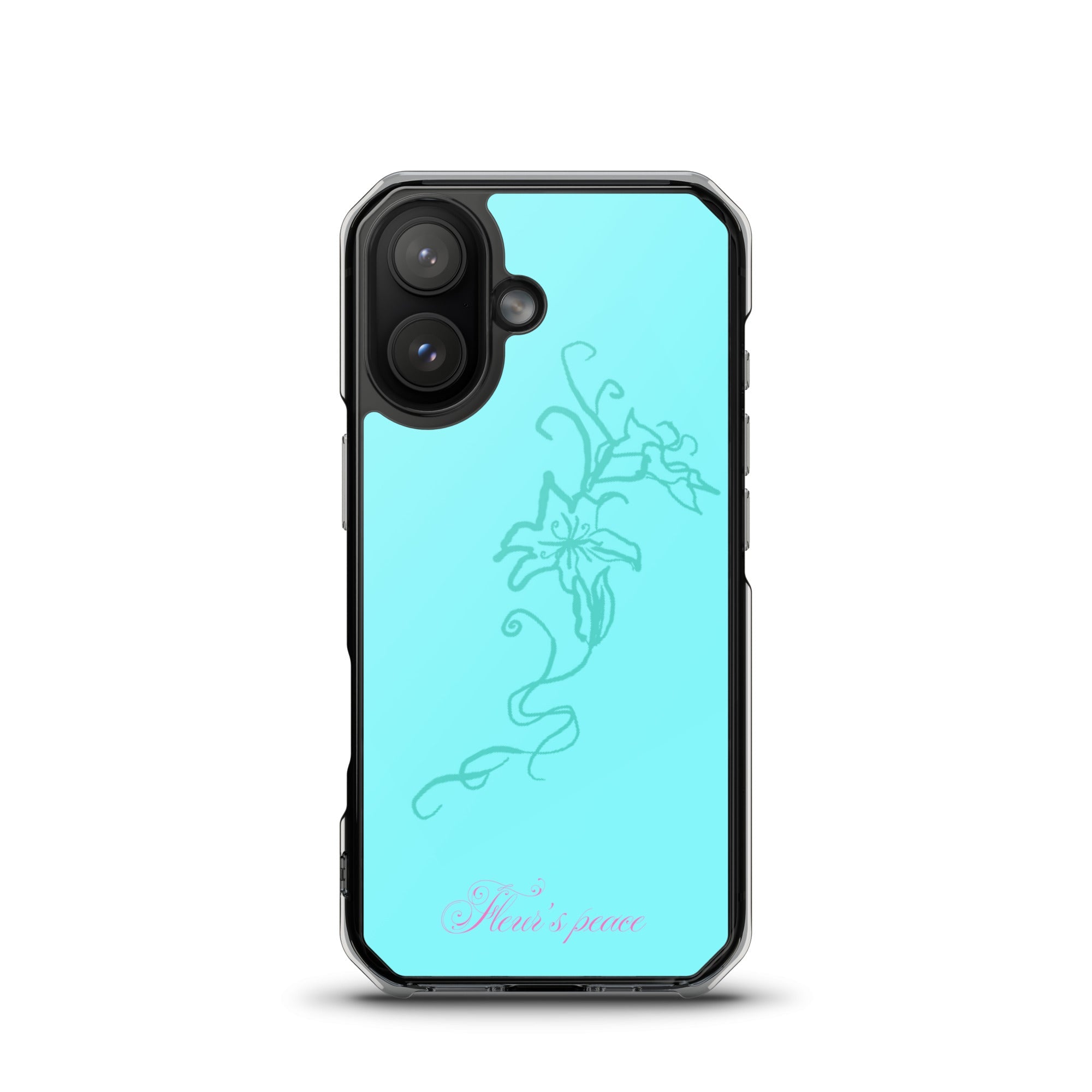 Tiffany Blue Hibiscus iphone case - Fleur's Peace